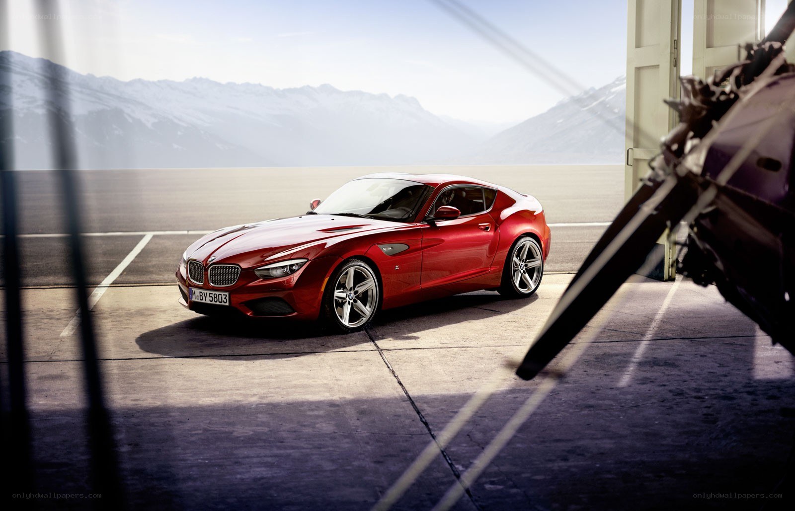 Red BMW Z4 Coupe