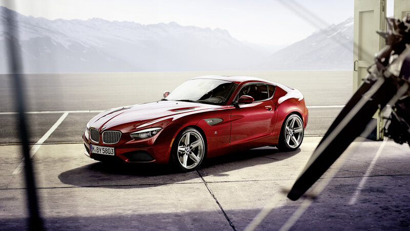 Red Bmw Z4 Coupe — Dramatic, Photograph