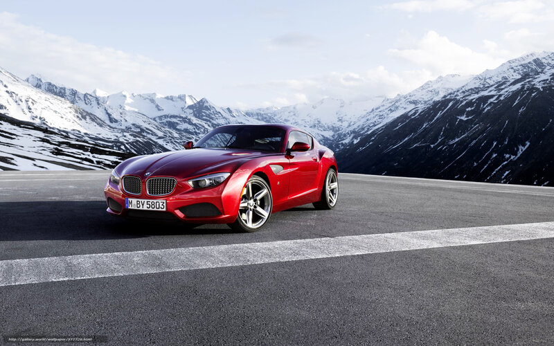 Red Bmw Z4 Coupe — Dramatic, Winter