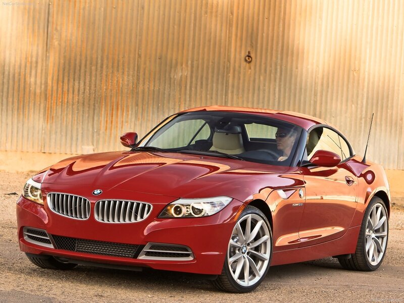 Red BMW Z4 sports car