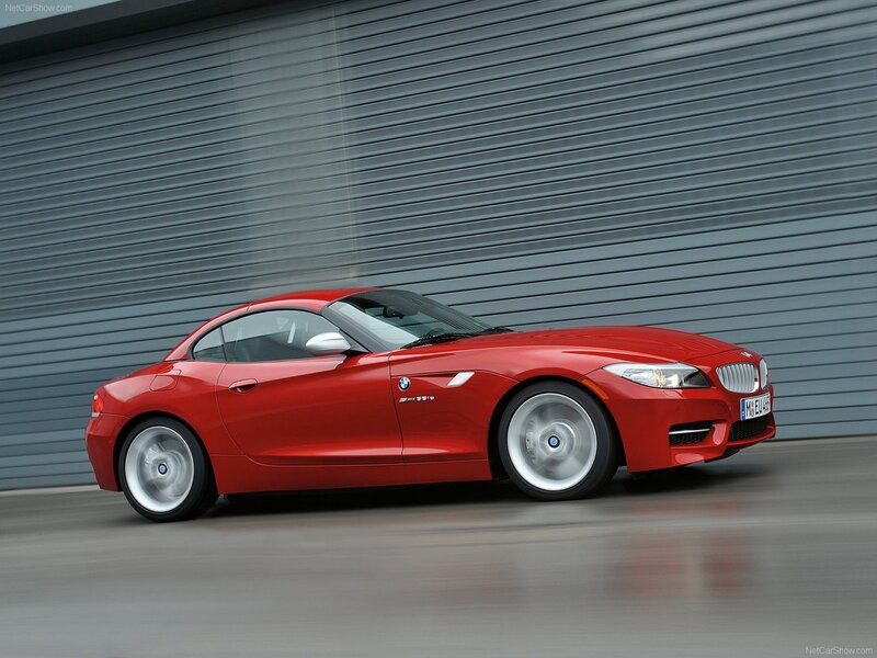 red bmw z4 sports car
