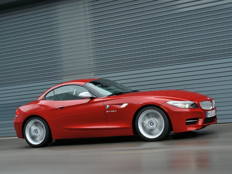 Red BMW Z4 sports car