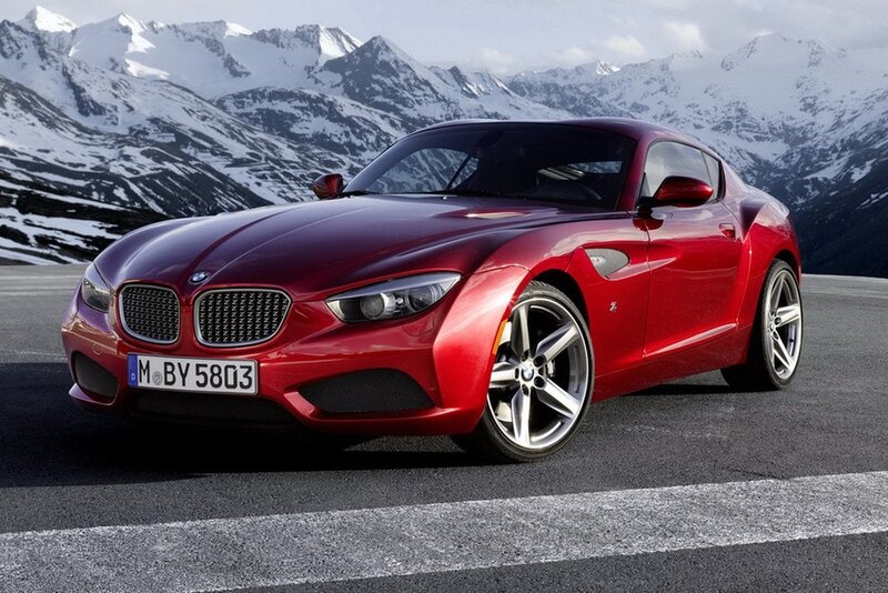 Red Bmw Z9 Coupe — Dramatic, Winter, Photograph, Car