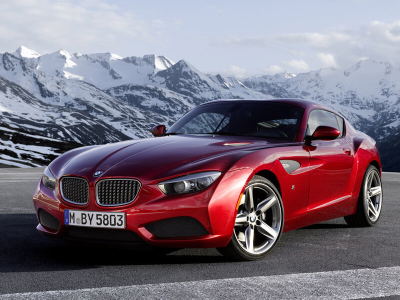 Red Bmw Z9 Coupe — Dramatic, Winter
