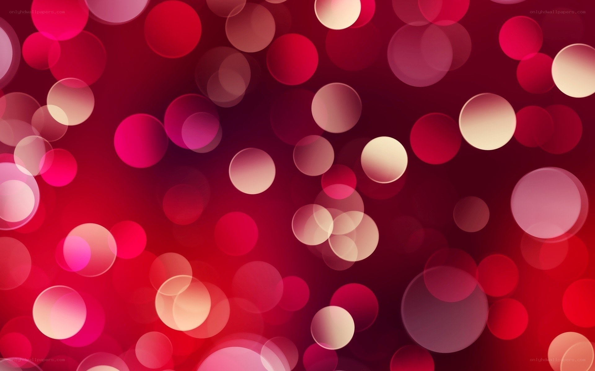 red bokeh circle background