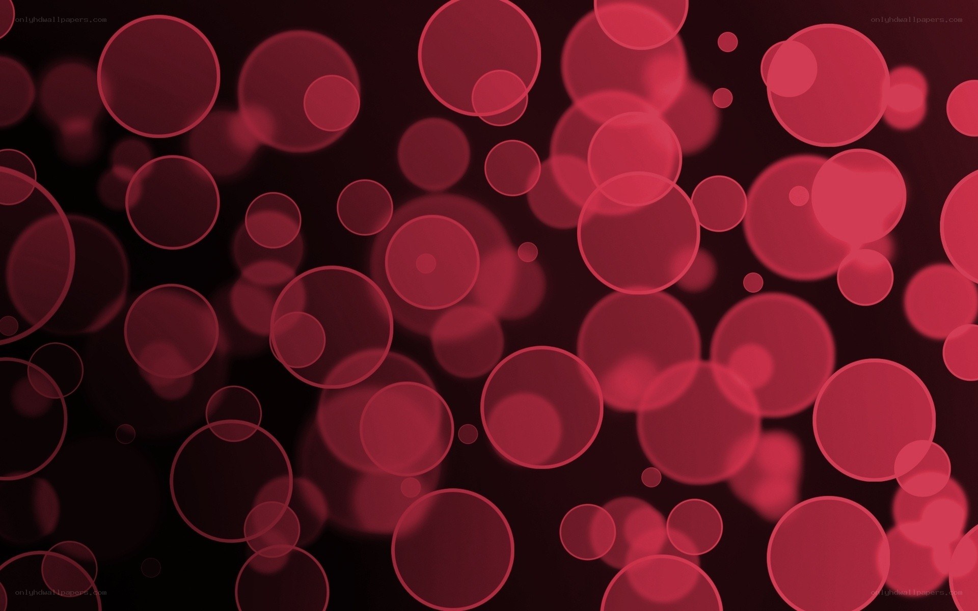 red bokeh circle pattern