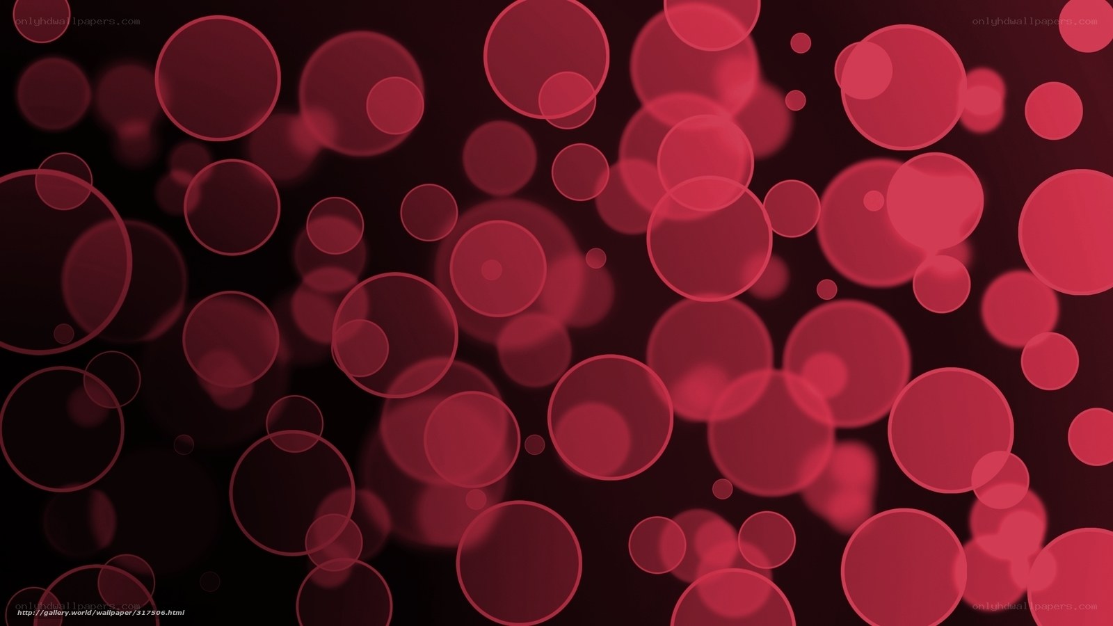 Red Bokeh Circles Background