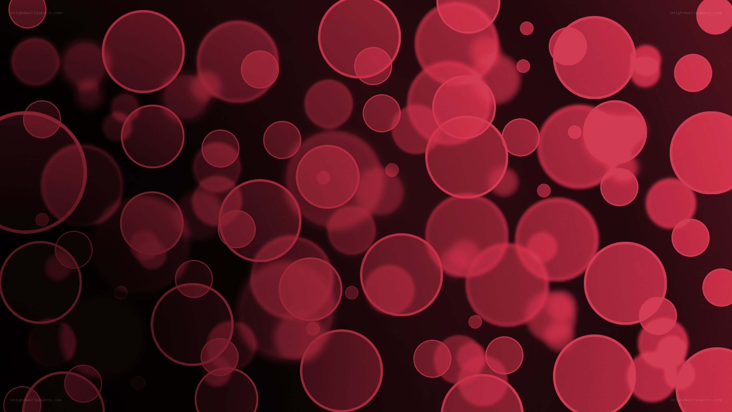 red bokeh circles background