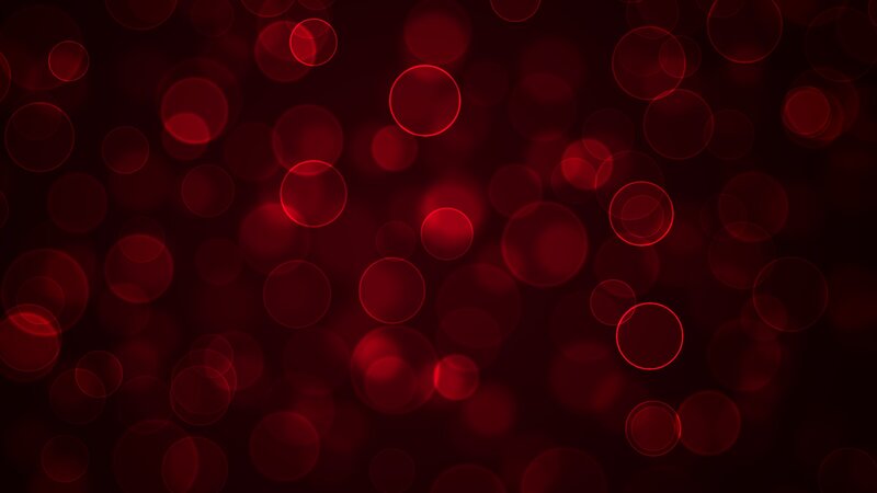red bokeh light circles