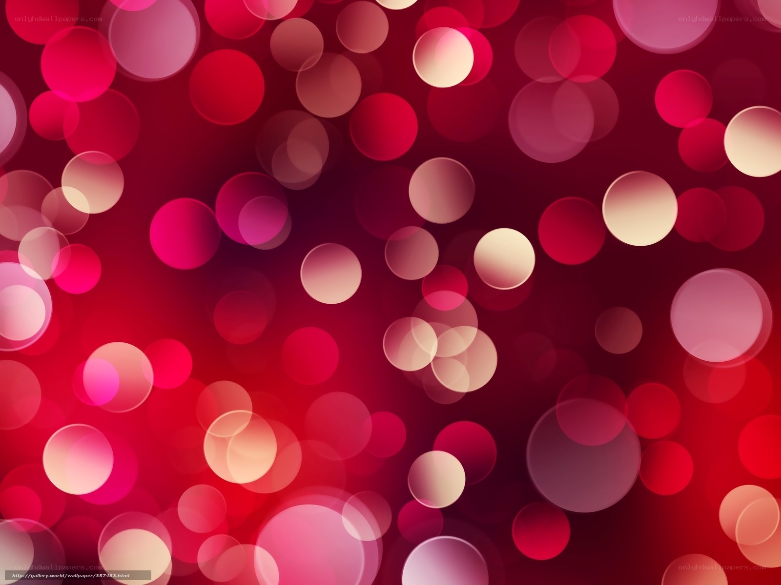red bokeh light circles