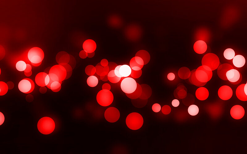 Red Bokeh Lights — Calm, Abstract, Dark Background