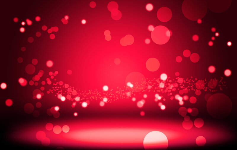 Red Bokeh Lights — Dramatic