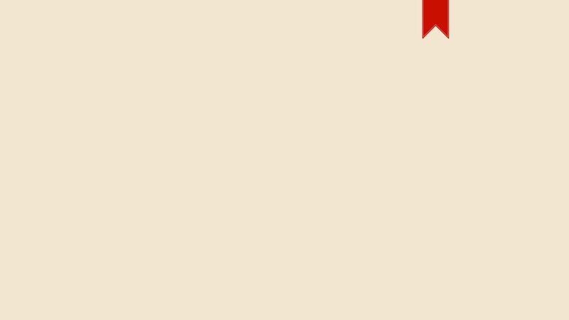 Red Bookmark on Beige
