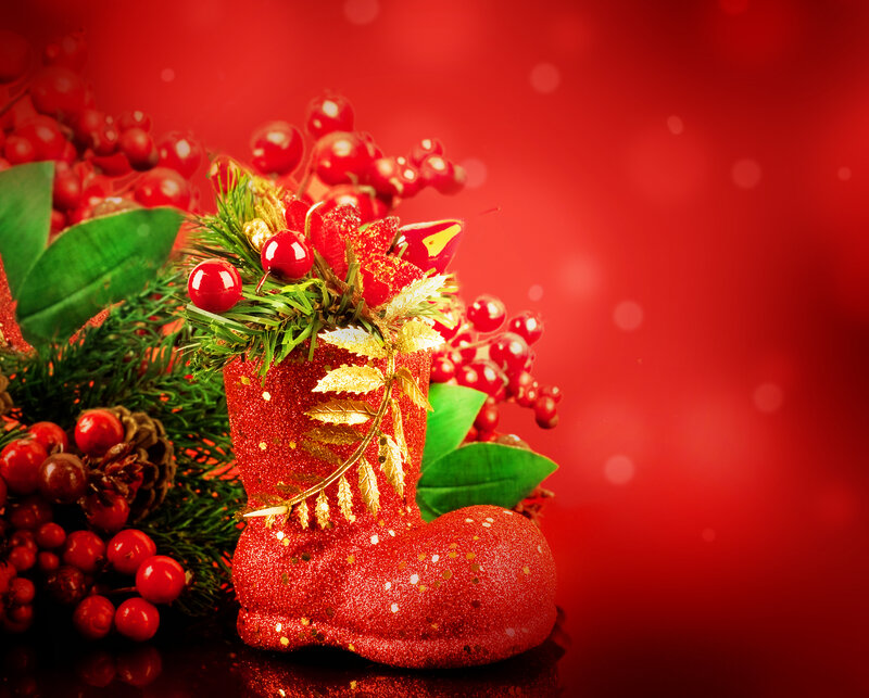 Red Boot Decoration