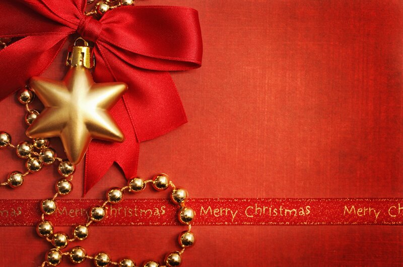 Red Bow with Star Ornament