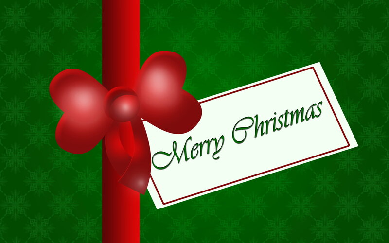 Red Bow with Tag