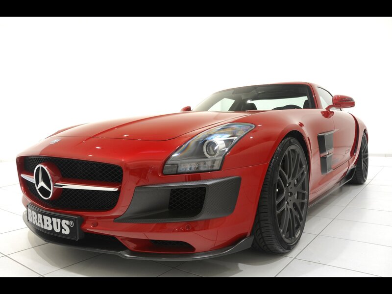 Red Brabus Mercedes-Benz SLS AMG