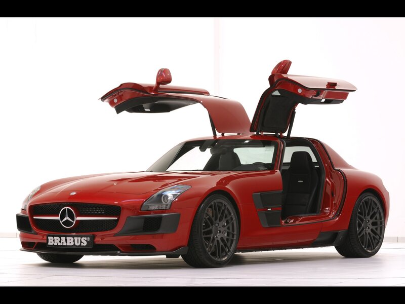 Red Brabus Mercedes-Benz SLS AMG