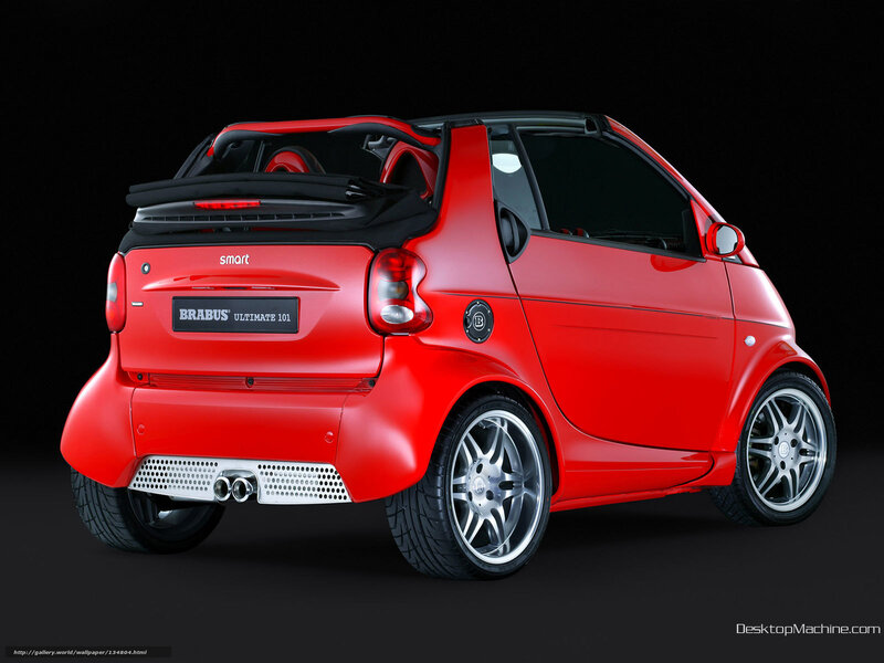 Red Brabus Smart Convertible