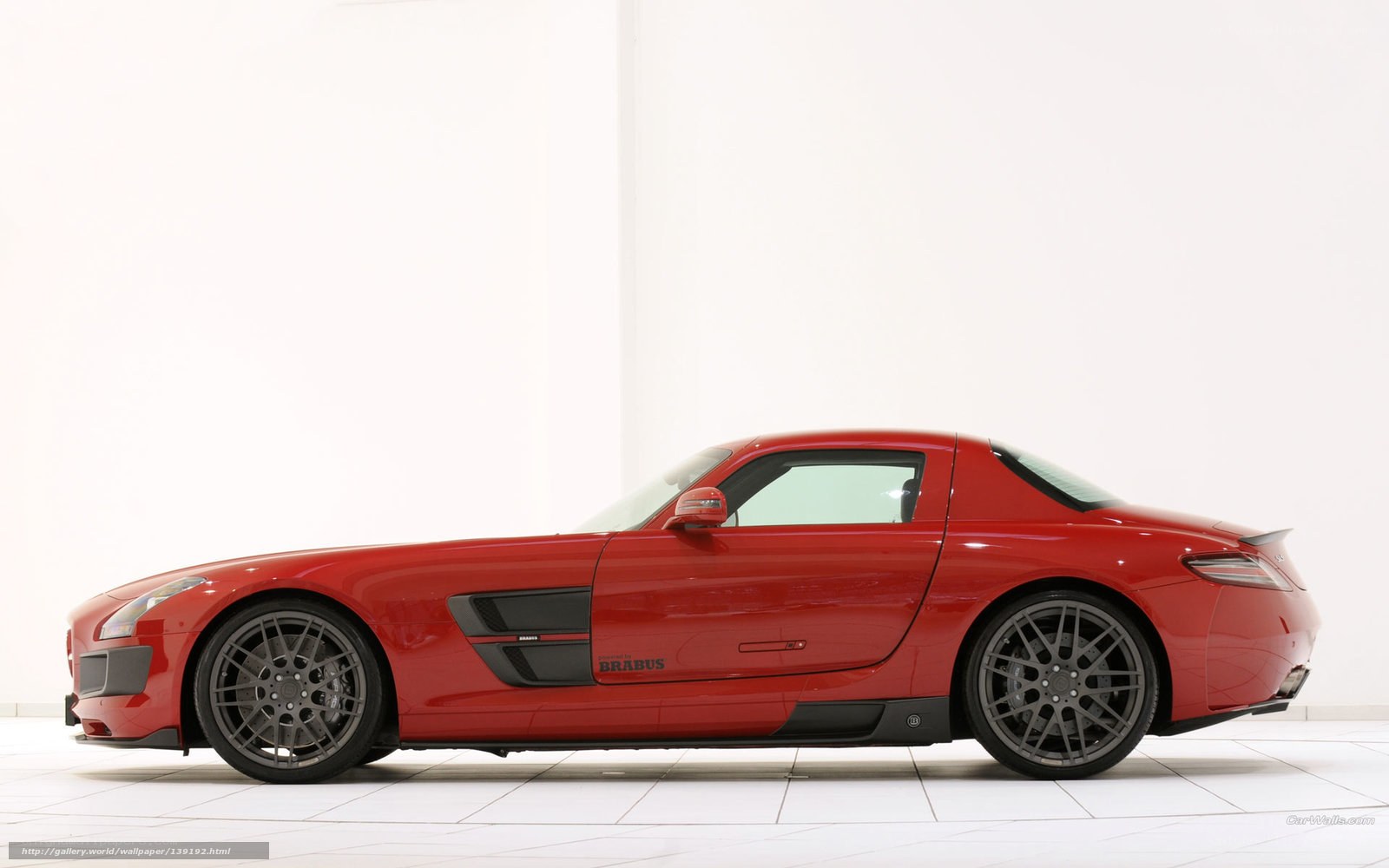 Red Brabus sports car