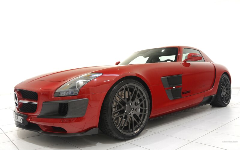 red brabus sports car