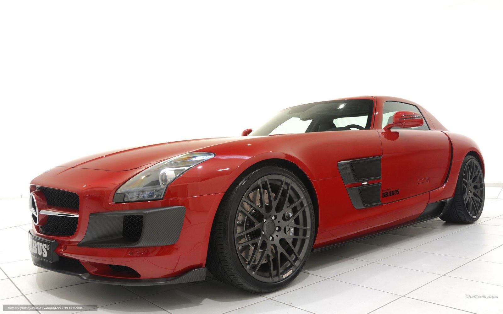 red brabus sports car