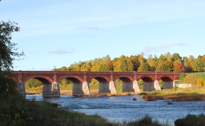 Red Brick Bridge — Blue