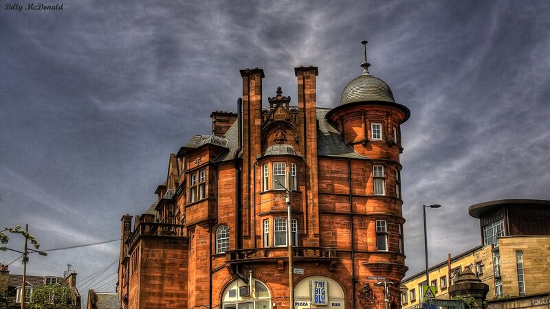 Red Brick Building — Brown, Dramatic, Photograph