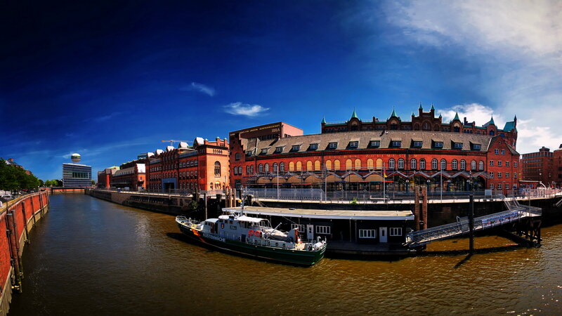 Red Brick Building by River