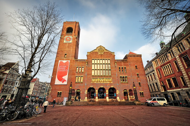 Red Brick Building — Dramatic, Autumn