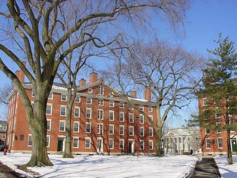 Red Brick Building in Snow