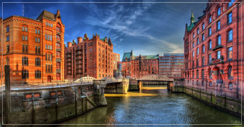 Red Brick Buildings and Canal