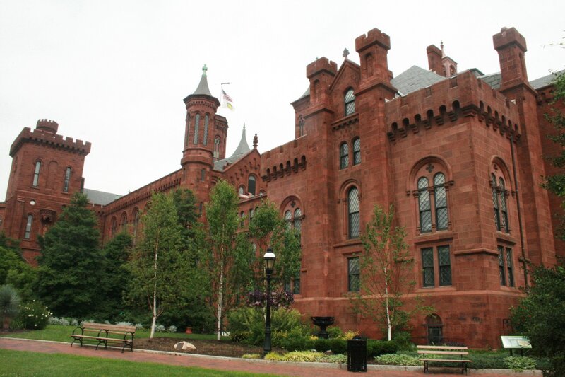 Red Brick Castle Building