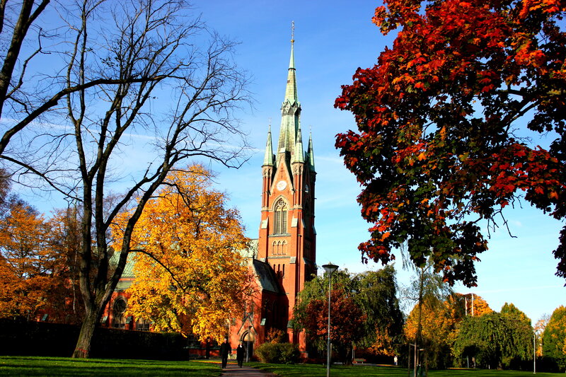 Red Brick Church — Blue