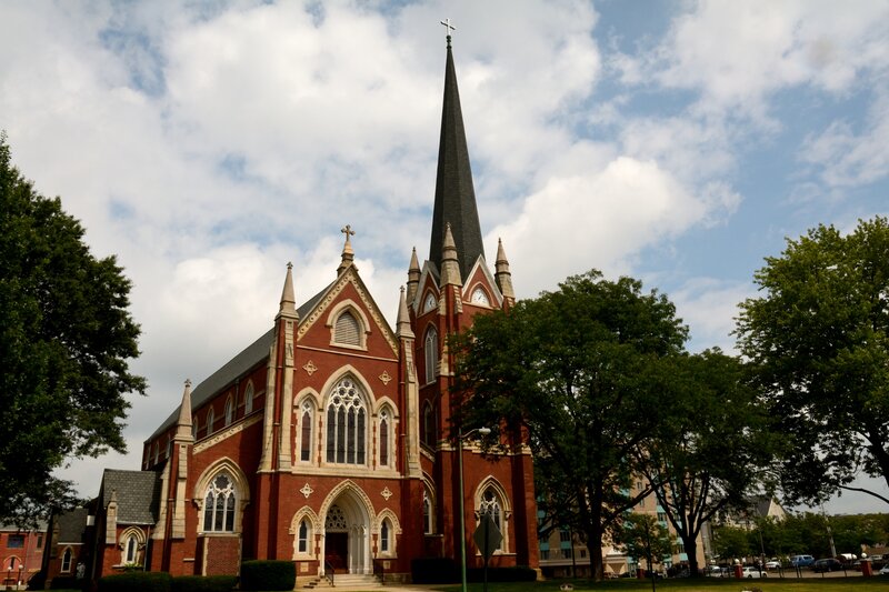 Red Brick Church — Serene, Afternoon