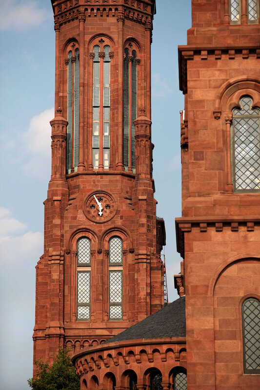 Red brick clock tower
