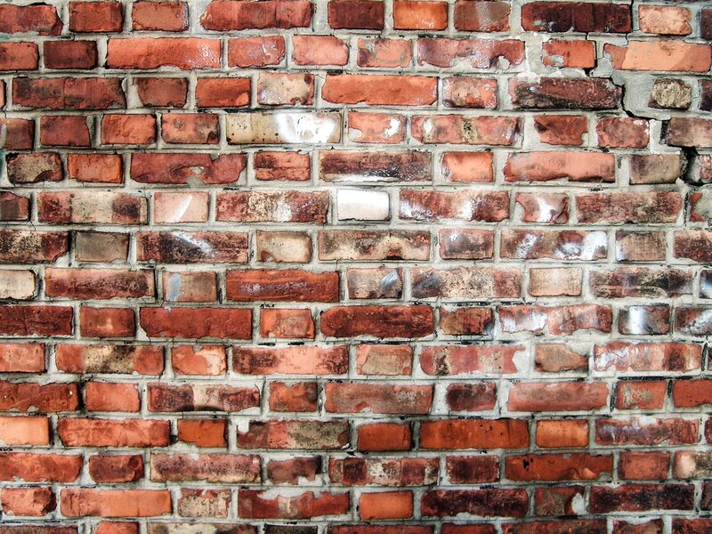 Red Brick Wall — Gray