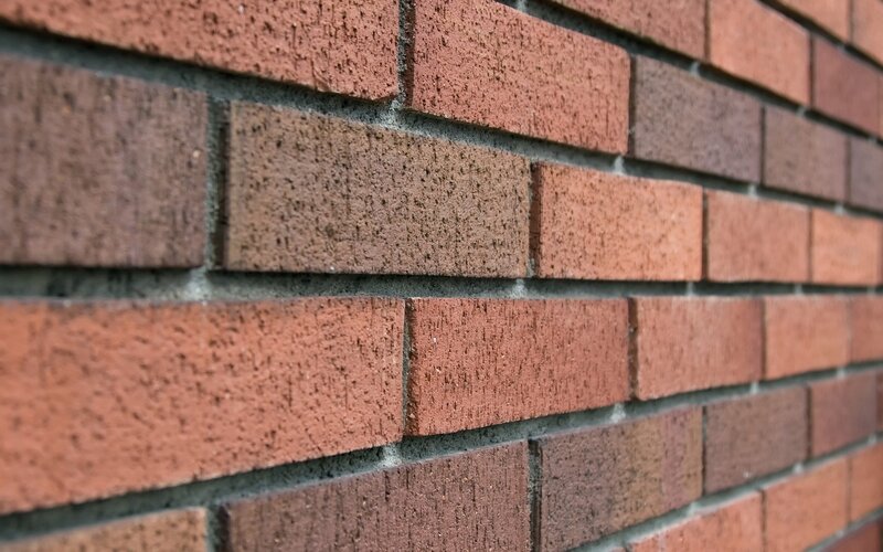 Red Brick Wall — Neutral, Brown