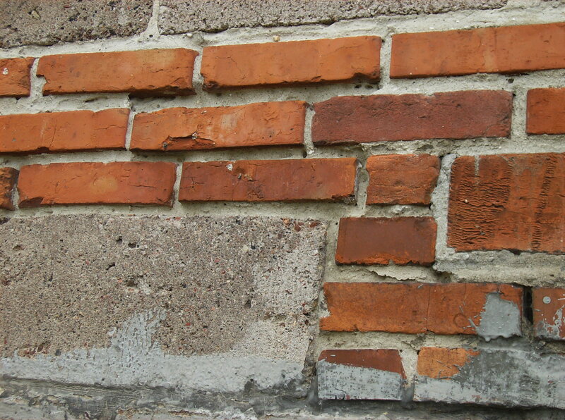 Red Brick Wall — Neutral, Photograph, Mortar