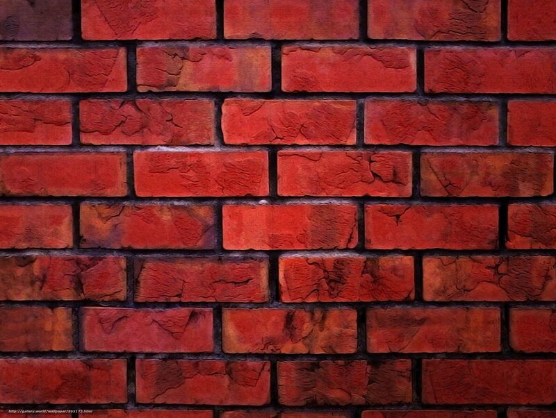 Red Brick Wall — Textured, Photograph, Bricks