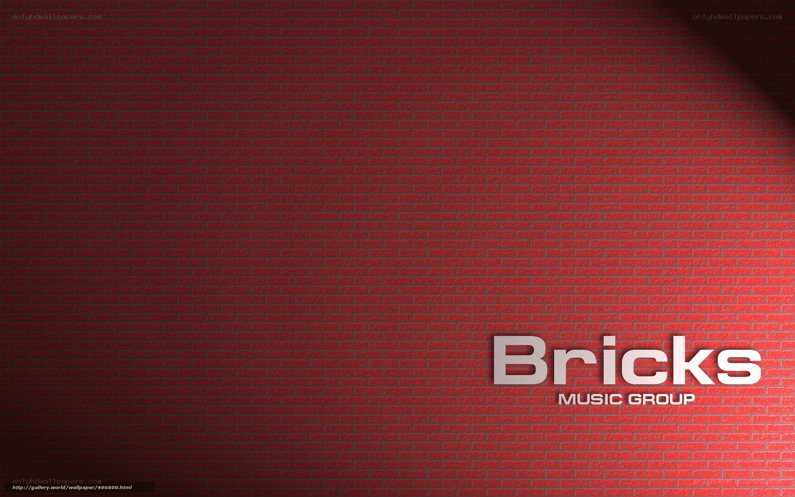 Red brick wall with text
