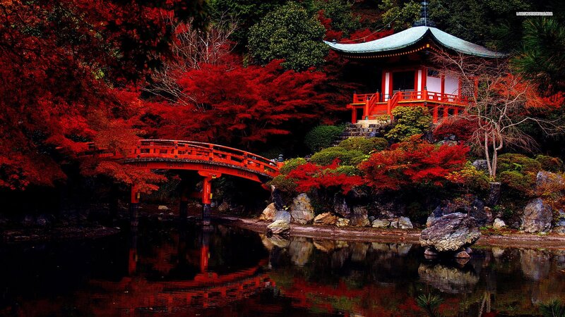 Red Bridge and Pavilion