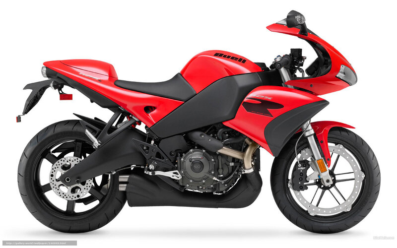 Red Buell 125 motorcycle