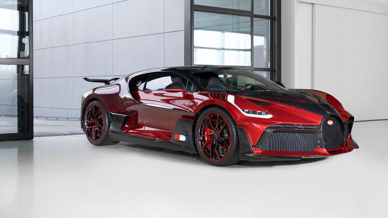 Red Bugatti Hypercar — Modern