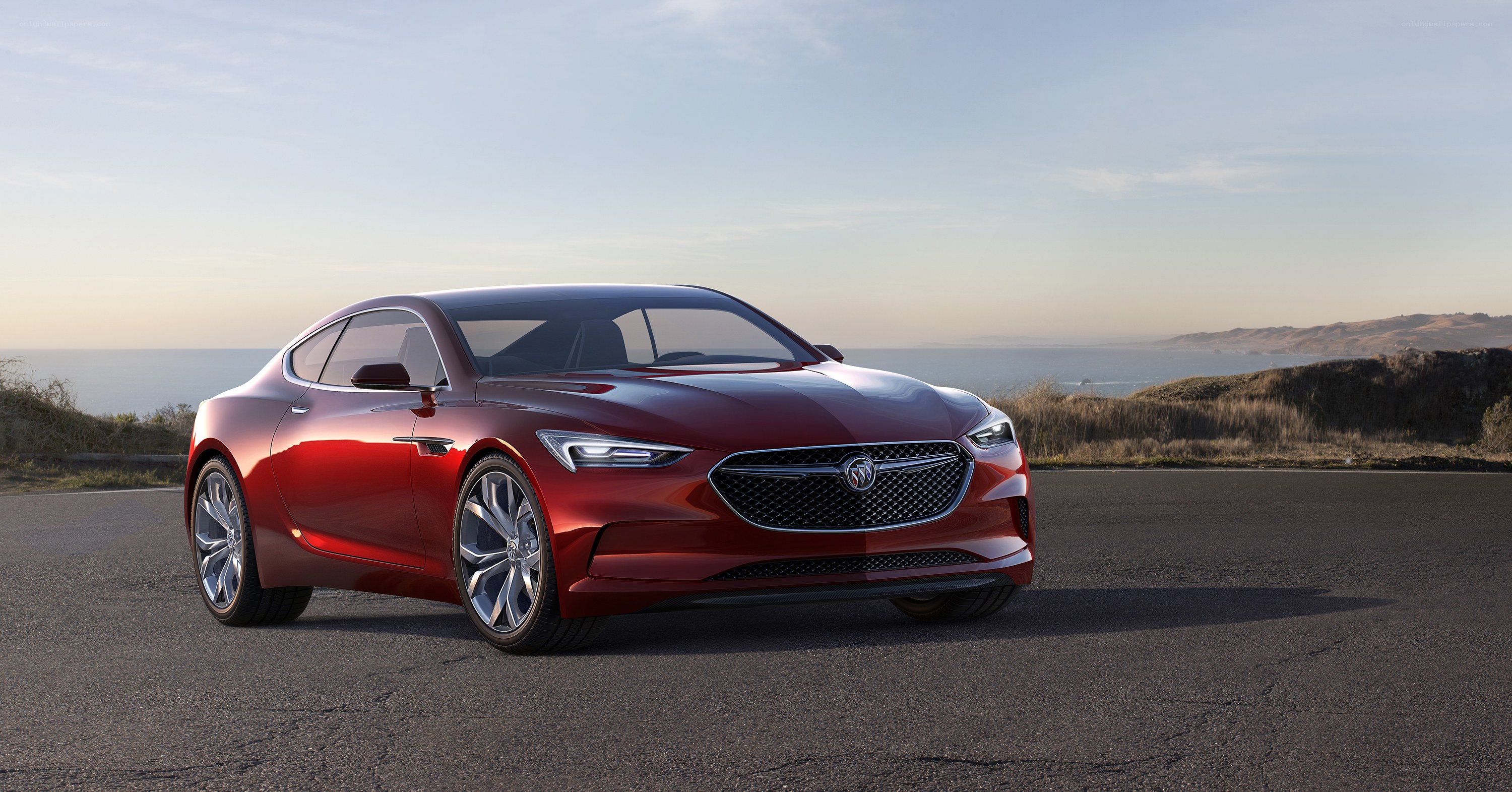 Red Buick concept car