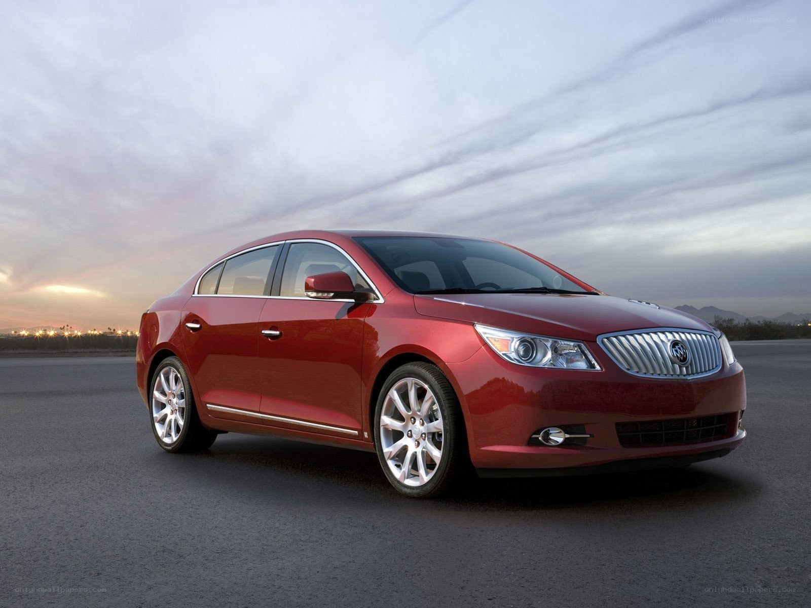 Red Buick LaCrosse sedan