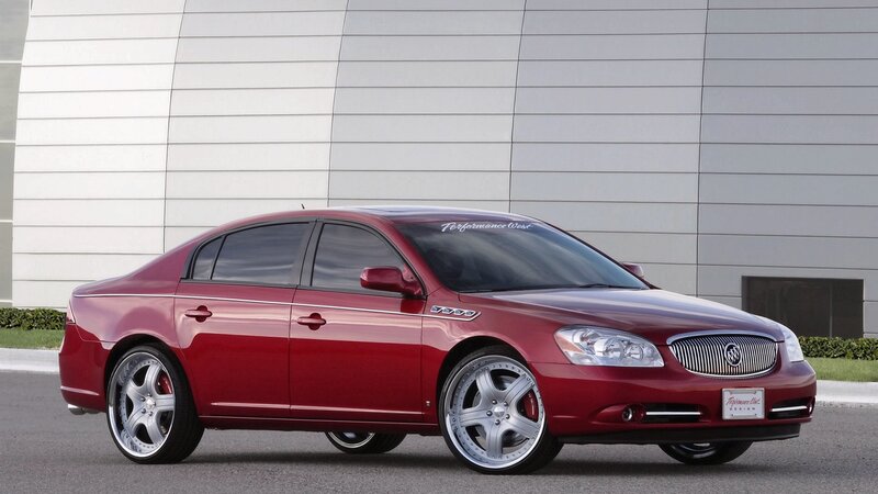 Red Buick Lucerne sedan