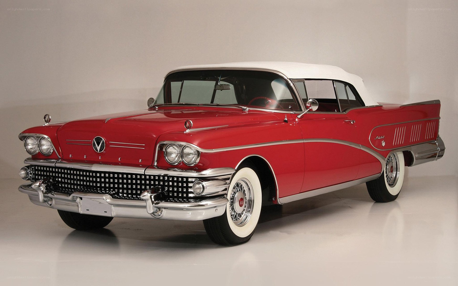 Red Buick Roadmaster Convertible