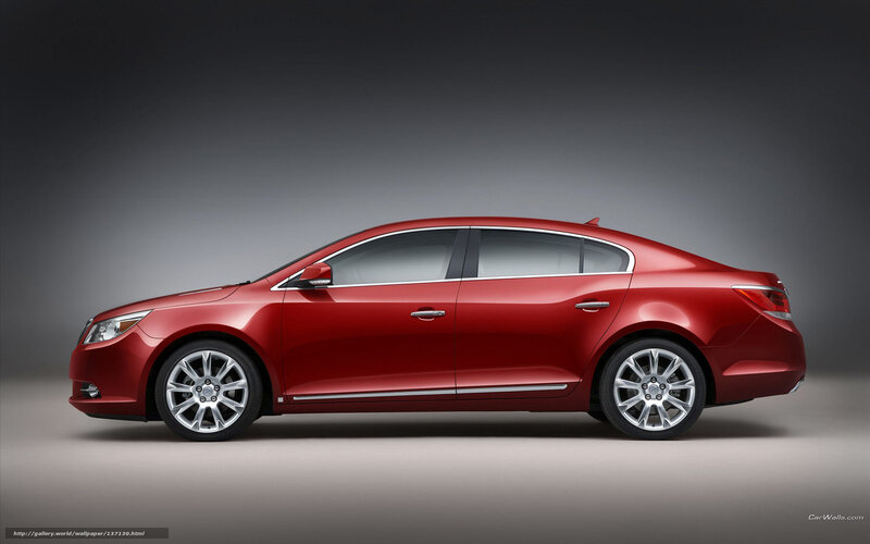 red buick sedan side view