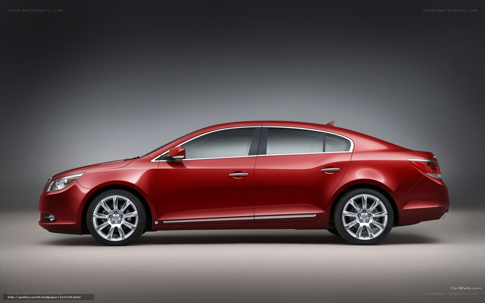 red buick sedan side view